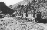 Db 1003 and Db 1016 passing site of the old station yard, 1978